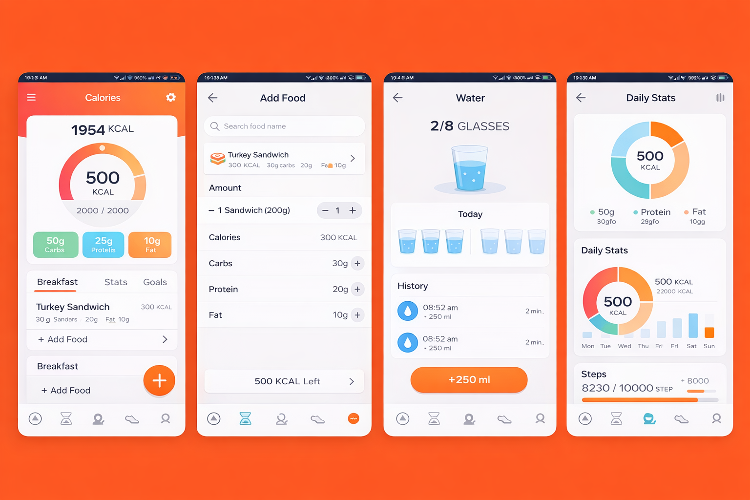 FitDaily Mobile App Screenshot