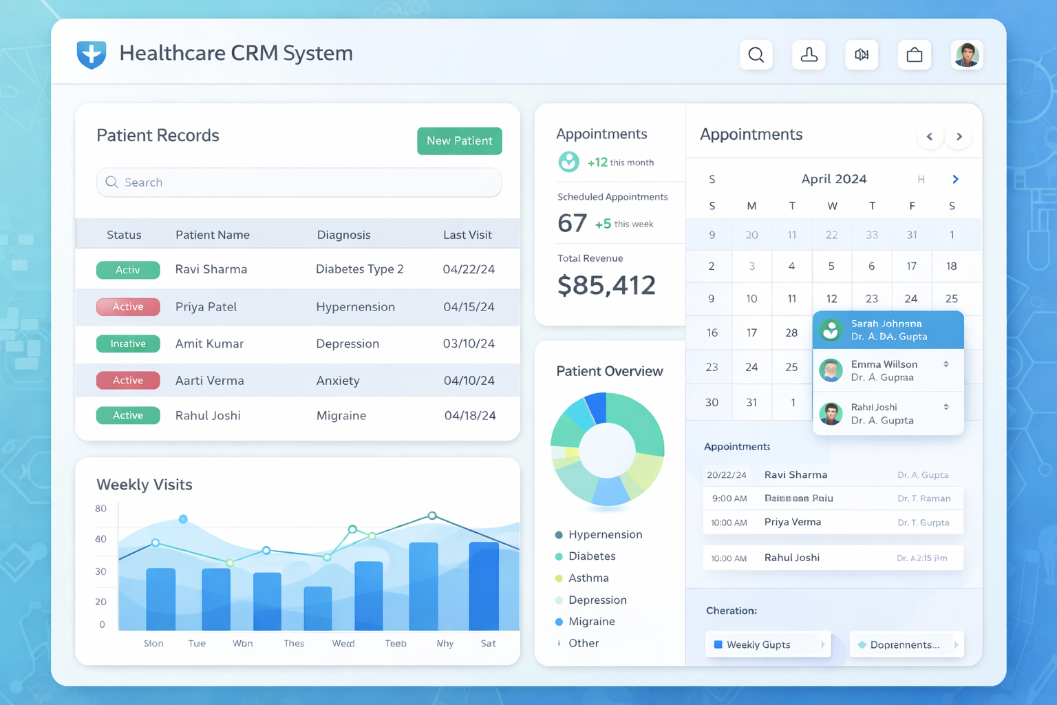 Healthcare CRM System